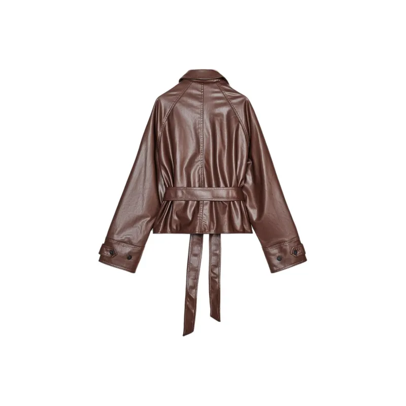 ZARA Trench Coats Women's Brown-1