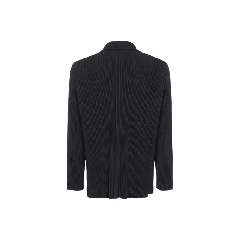 Homme Plissé Issey Miyake Basics Buttoned Blazer-1