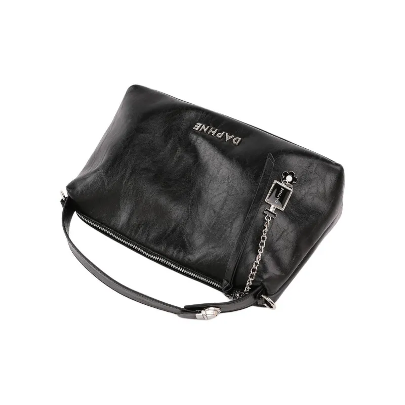 DAPHNE PU Handbag Regular Women's Black/Green-3