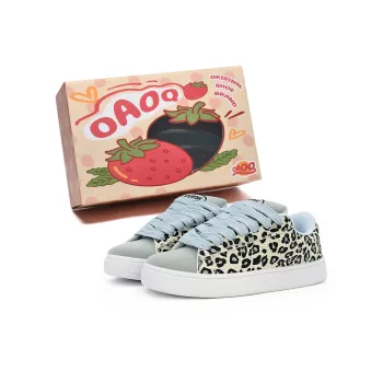 OAOQ Skateboard Shoes Unisex Low Top Blue