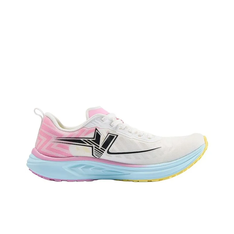 Kawasaki Flying Yellow Collection Running Shoes Women's Low Top White Green Red-1