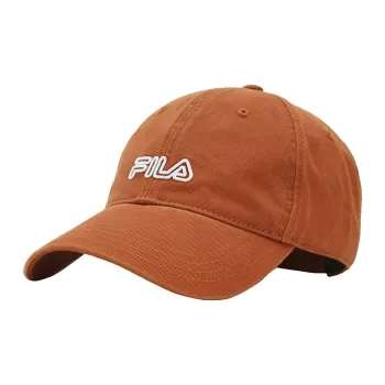 FILA Cotton Baseball Caps Men's Caramel Yellow