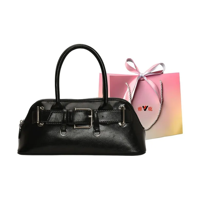 Yalu PU Bowling Bag, Shoulder Bag, Crossbody Bag, Handbag Women's White/Black/Yellow/Pink/Blue-7