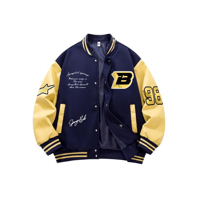 SPONGEBOB SQUAREPANTS Baseball Jacket Unisex-3
