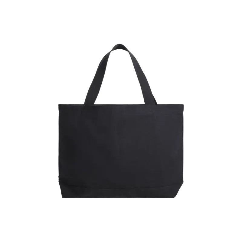 Maison Kitsune Cotton Tote Bag Shopping Bag Handbag Unisex Black-1