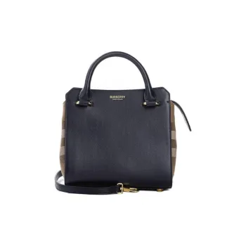 Burberry Leather Shoulder Bag, Crossbody Bag, Handbag Women's Marine Blue