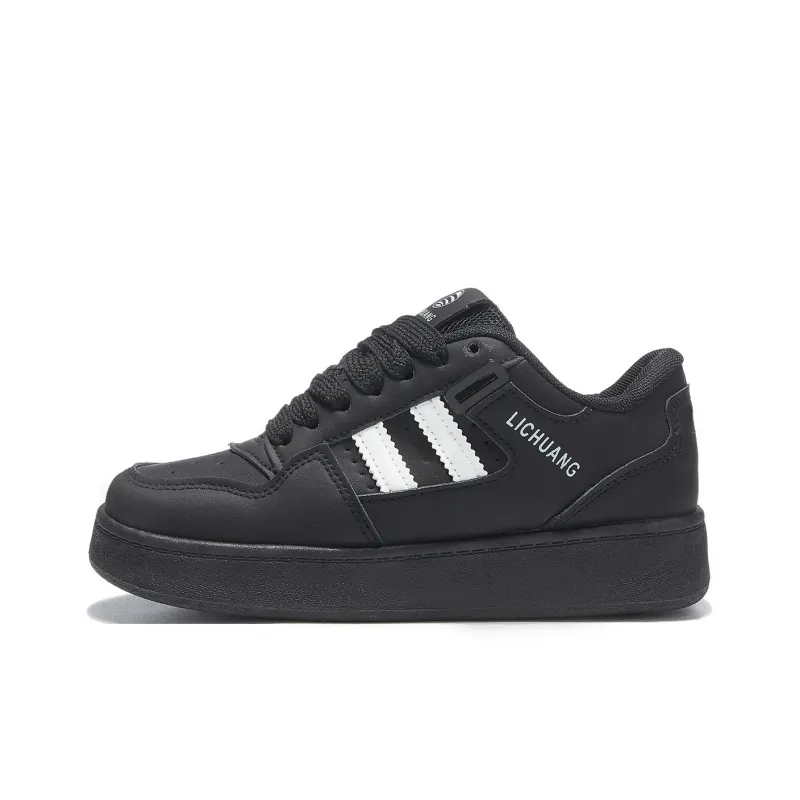Little Red Man Wear Resistant Height Increasing Low Top Skateboard Shoes Women's-32