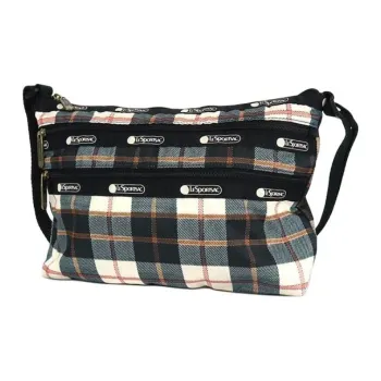 LeSportsac Nylon Shoulder Bag Women's Beige & Black