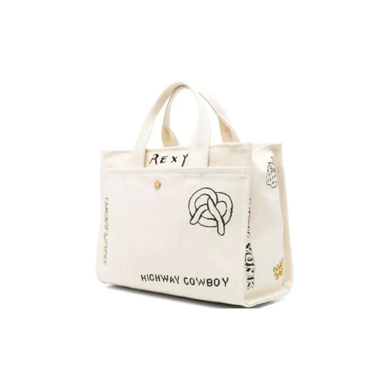 COACH Cargo Fabric Tote Bag, Shopping Bag, Handbag Large Size Women's Light Beige-2