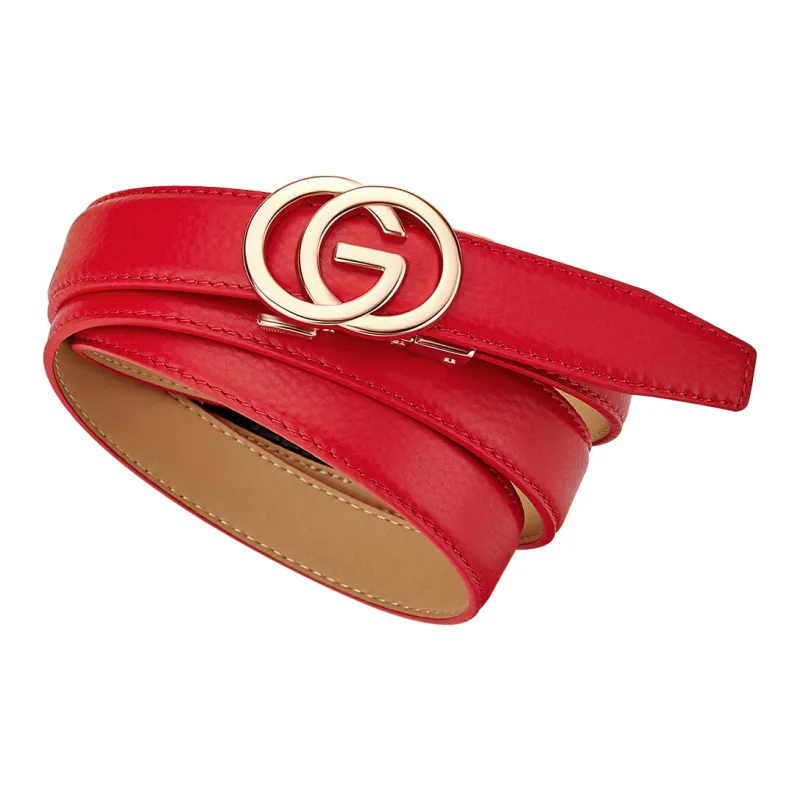 WilliamPOLO Cow Leather Belts Women's Multiple Colors 2.4cm-19