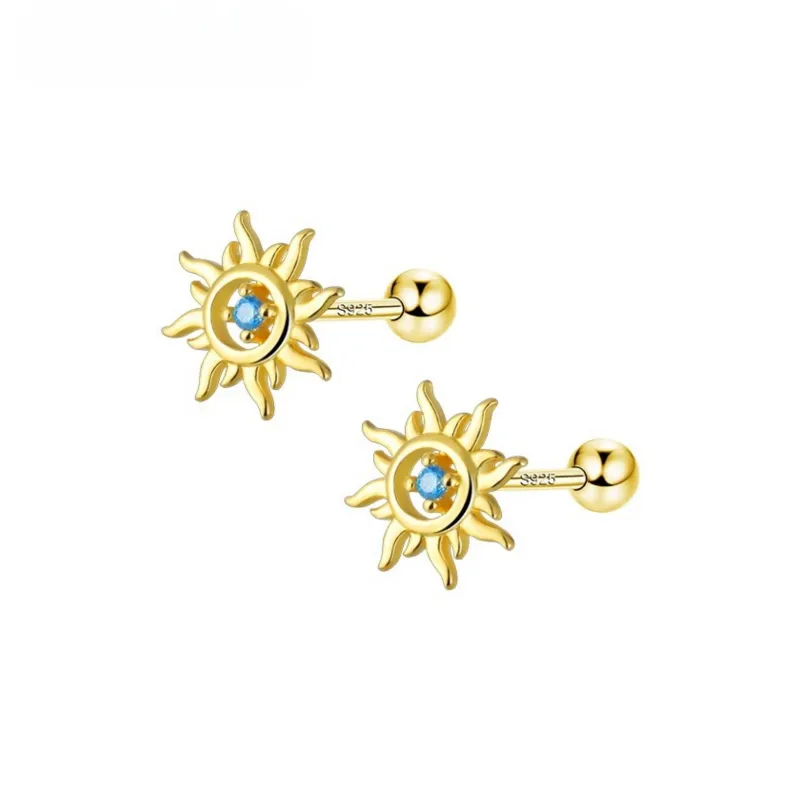 KING OF BLING 925 Sterling Silver Stud Earrings Unisex-7