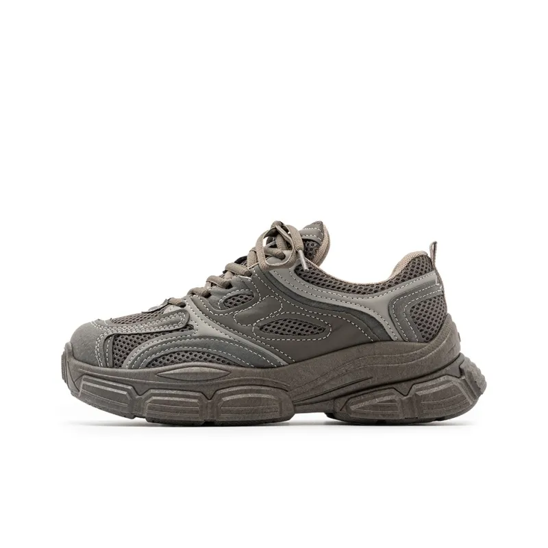 SHUXIAOBEI Cushioning Wear Resistant Low Top Chunky Sneakers Women's-6