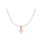 Pink Pendant+O Letter Chain