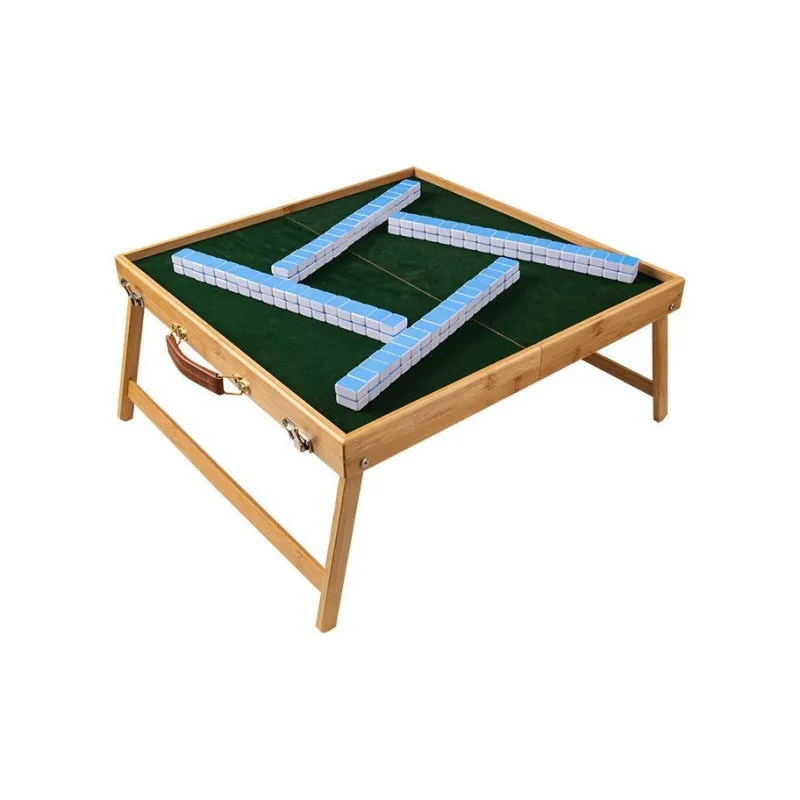 Lezhi By Me Portable Outdoor Mahjong Table Travel Foldable Set In Solid Wood Board Games-2