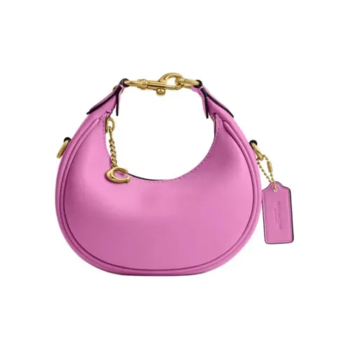 COACH JONIE Glove Tanned Leather Crescent Bag Shoulder Bag Crossbody Bag Handbag Mini Women's Fuchsia