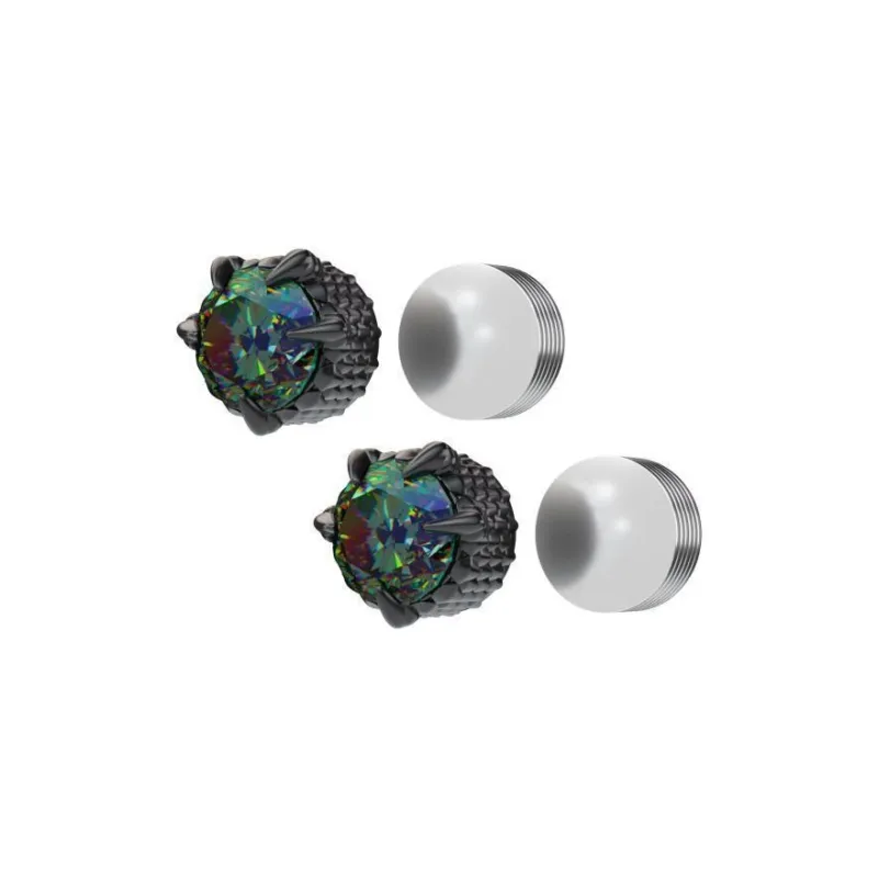 KING OF BLING Alloy With Zircon Stud Earrings Unisex-21
