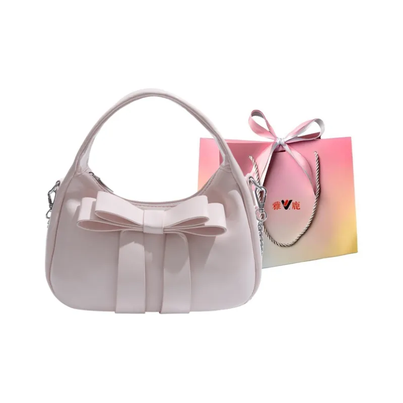 Yalu PU Shoulder Bag, Crossbody Bag, Handbag Regular Women's Silver/Black/Pink/White-14