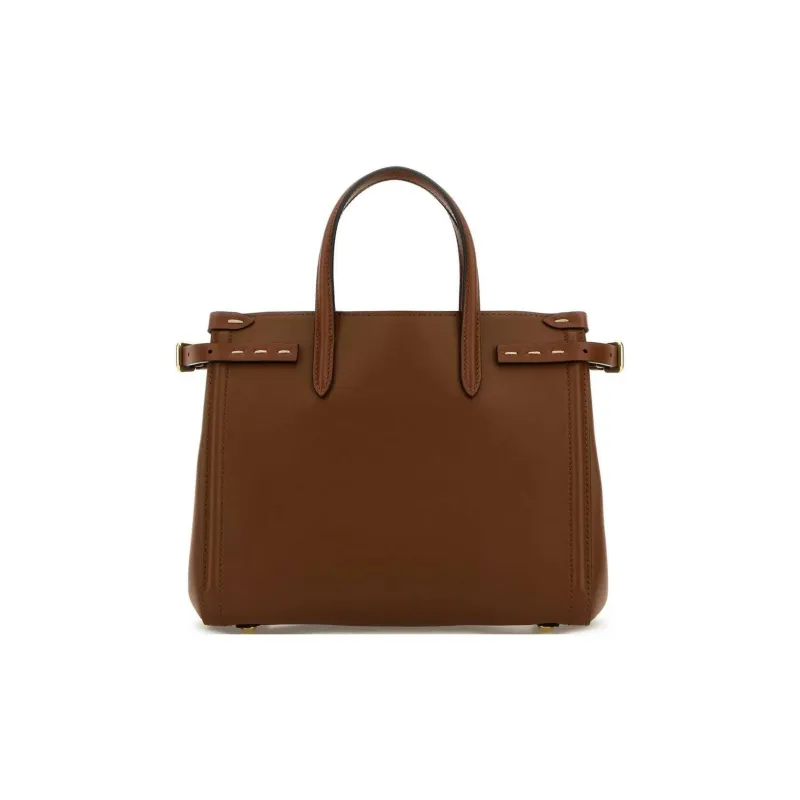 Valentino Calfskin Tote Bag, Shopping Bag, Shoulder Bag, Handbag Women's Brown-2