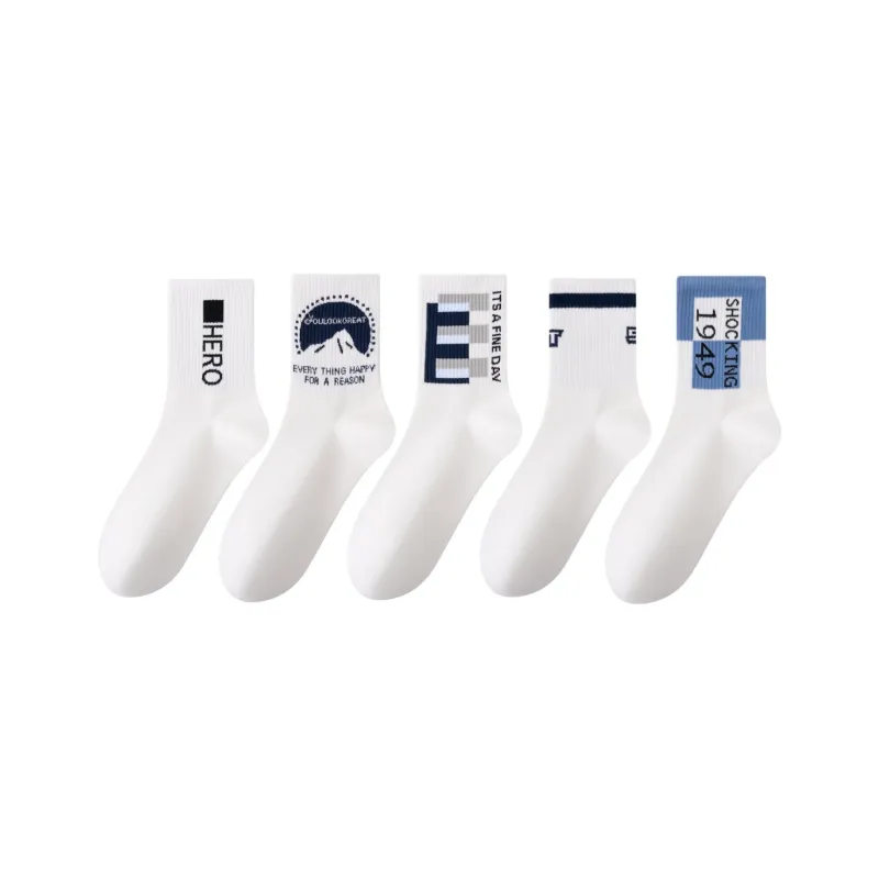 Cotton Gene Basketball Socks Men's Combo Set-5