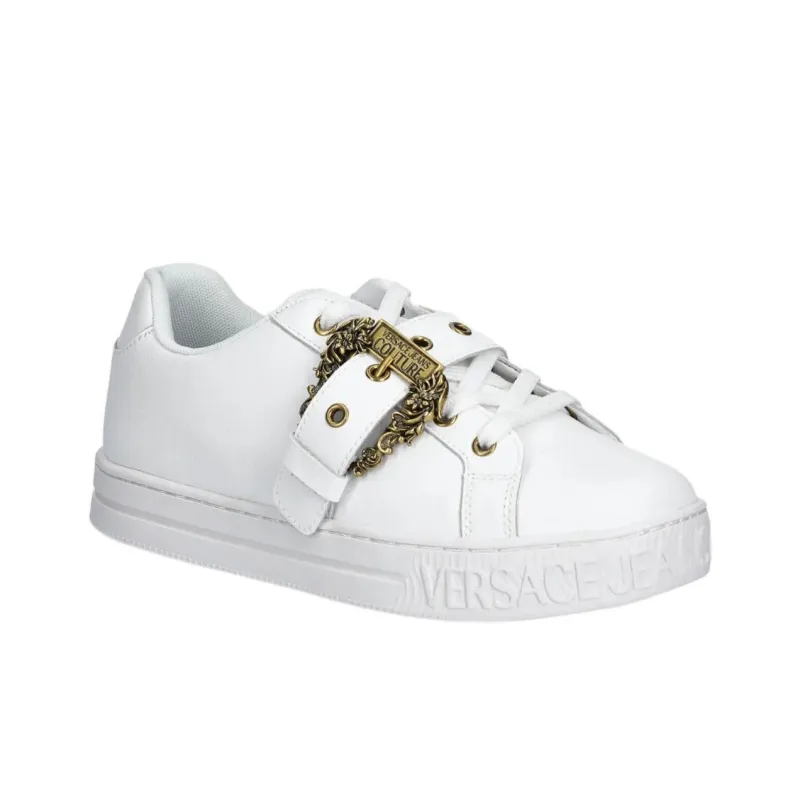 VERSACE JEANS COUTURE Low Top Skateboard Shoes Women's White-2