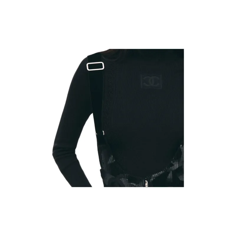CHANEL 24N Neige Skiing Collection Sweater Women's Black-2