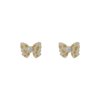 QIANFANGDAHUANGYE Resin, Pearl S925 Sterling Silver Stud Earrings Women's
