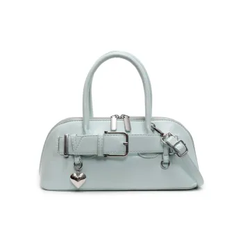 LUVISTRUE PU Bowling Bag Shoulder Bag Handbag Regular Women's Blue/Silver/Pink/Ecru/Black/Green