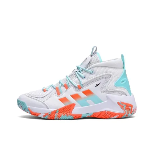 Kuding Cushioned Slip Resistant Abrasion Resistant Breathable High Top Basketball Shoes Men's