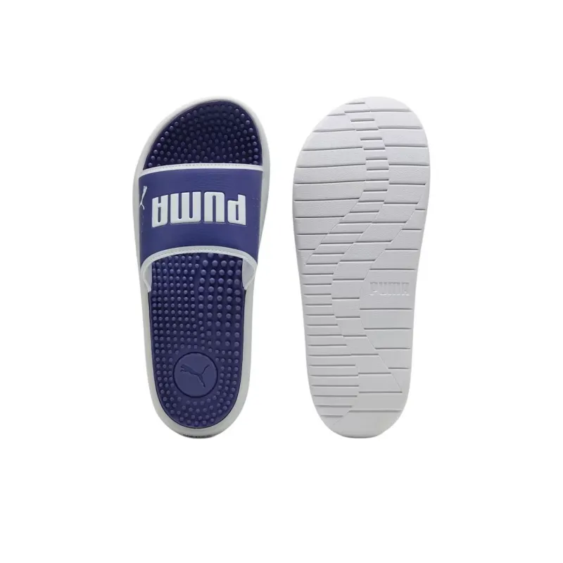 PUMA Softride Slip Resistant Massage Slide Slippers Men's Blue-3