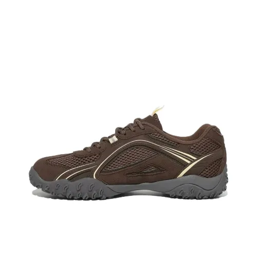 FILA Eschape Anti Slip Wear Resistant Low Top Chunky Sneakers Unisex Brown