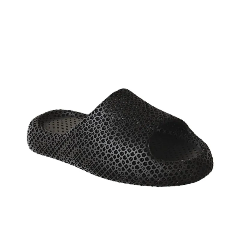 STARAY Slip Resistant Quick Dry Cushioning Slide Slippers Unisex Black Wormhole-1