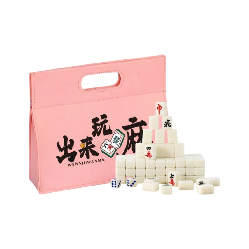 Lezhi By Me Mini Mahjong Tiles Travel Portable Board Games-1