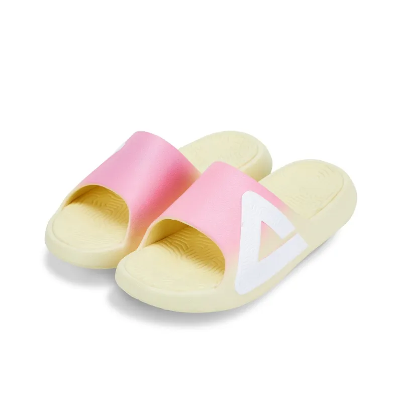 PEAK State Pole Guochuang Slippers Slip Resistant Odor Resistant Abrasion Resistant Slide Slippers Unisex Yellow Pink-2