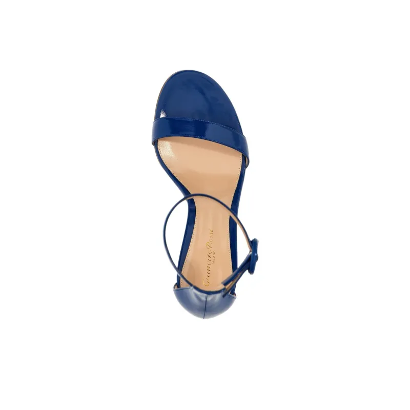 GIANVITO ROSSI Portofino Strap Sandals 8.5cm Women's Blue-4