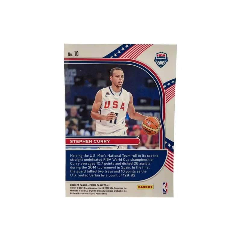 PANINI 2020 21 Golden State Warriors Stephen Curry USA League Teca Curry Classic Special Zone Sports Cards 1 Pc-1