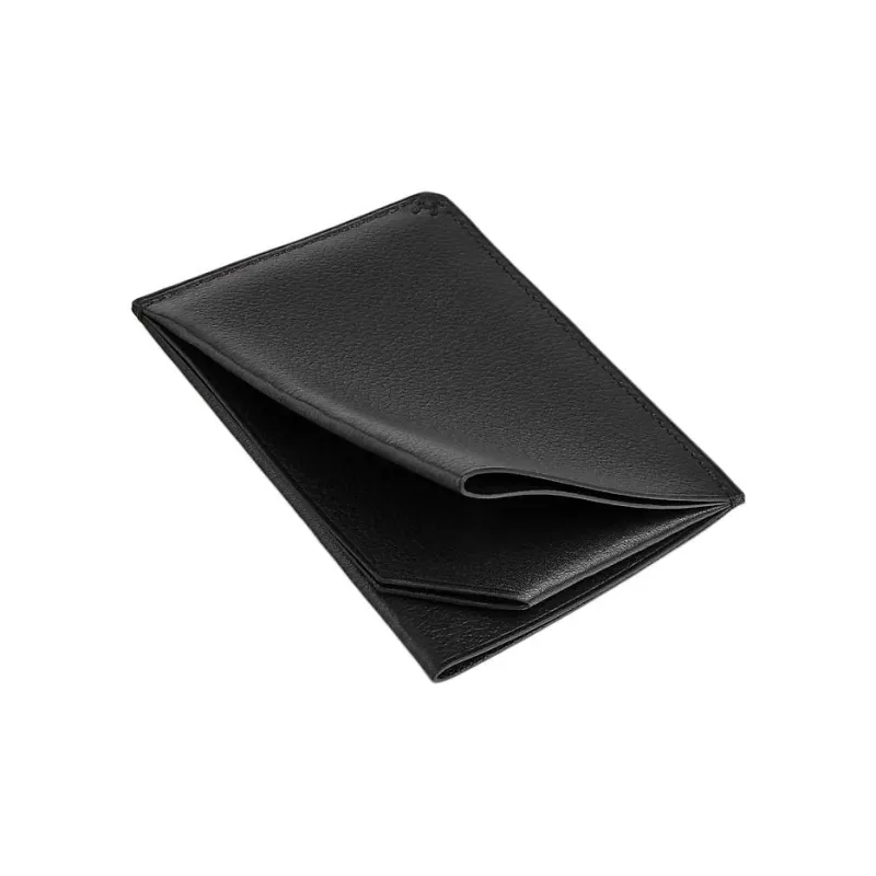 HERMES H Sellier Evergrain Calfskin Card Holder Men's Black-2