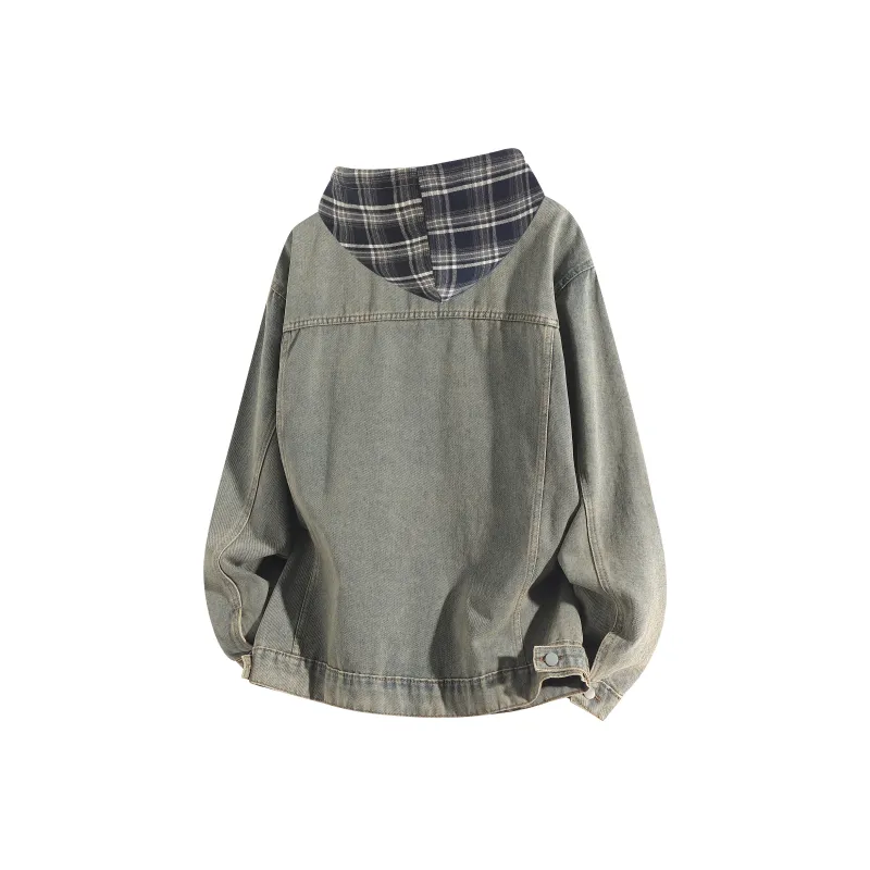 OGEK Denim Jacket Unisex Washed Yellow Mud-1