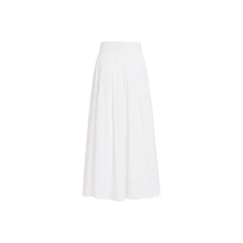 ZAZN Casual Long Skirts Women's White-1