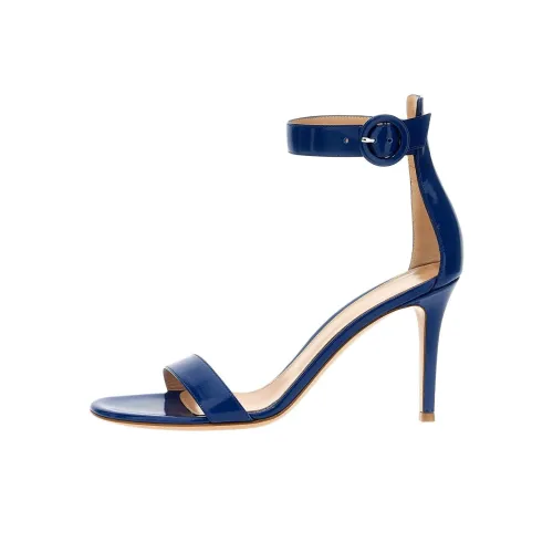GIANVITO ROSSI Portofino Strap Sandals 8.5cm Women's Blue