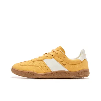 QIAODAN Wave German Army Trainers Abrasion Resistant Slip Resistant Low Top Skateboard Shoes Women's Yellow
