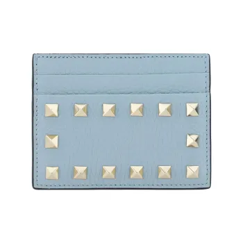 Valentino Garavani Rockstud Logo Printed Wallet