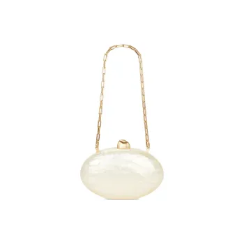 CULT GAIA Acrylic Handbag, Shoulder Bag Women's Ecru