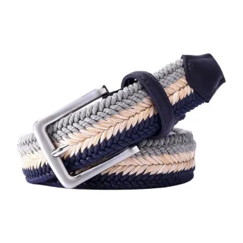 Mulinsen Wax Cord+Straw+PU Belt Unisex 3.3.4cm