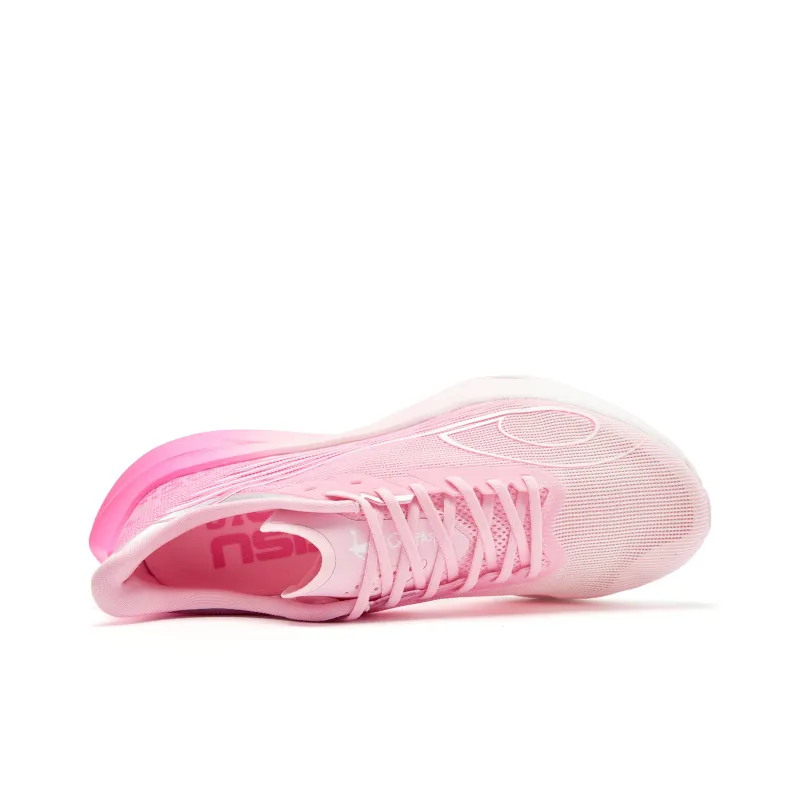 QIAODAN Cushioned Slip Resistant Abrasion Resistant Low Top Casual Running Shoes Men's Pink-4