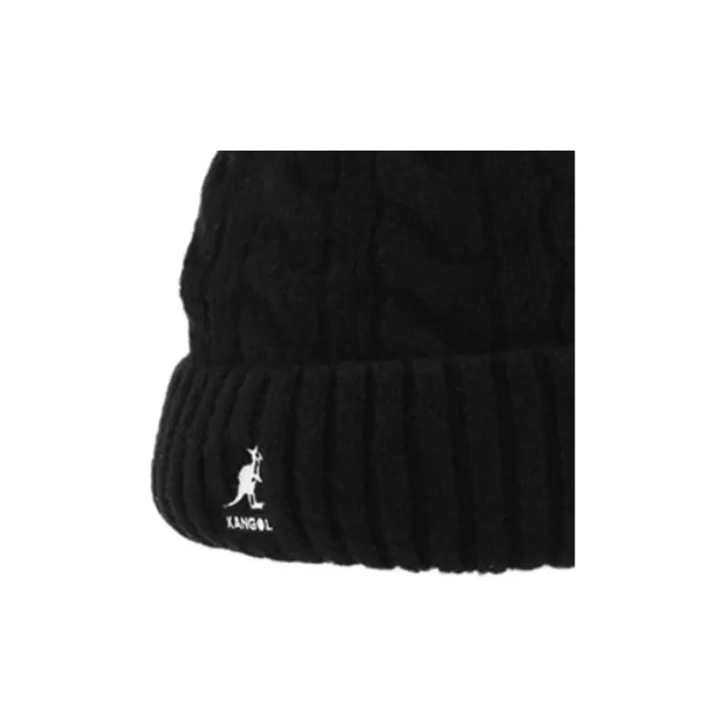 KANGOL Acrylic, Polyester, Wool, Elastane Beanies Unisex Black-1