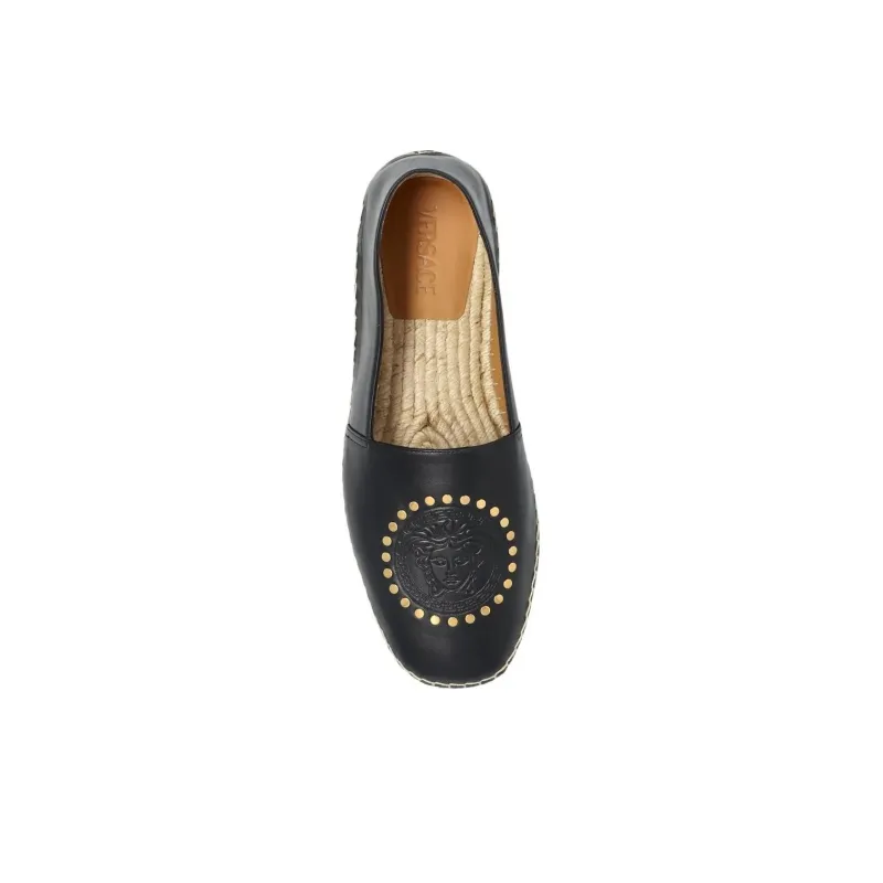 VERSACE Espadrilles Men's Black-4
