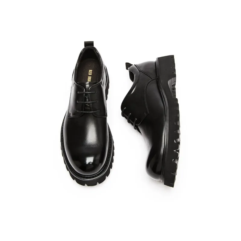 RED DRAGONFLY Big Head Leather Shoes Men's Casual Shoes Men's-2
