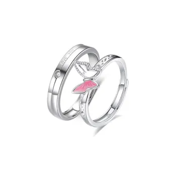Heart To Heart S 999 Fine Silver Rings Unisex