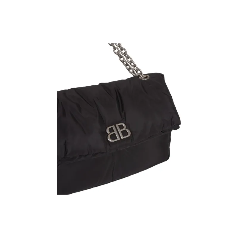Balenciaga Nylon Shoulder Bag Women's Black-2