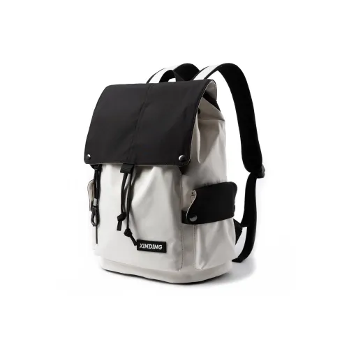 MOYYI Oxford Backpack Regular Men's Black White Black